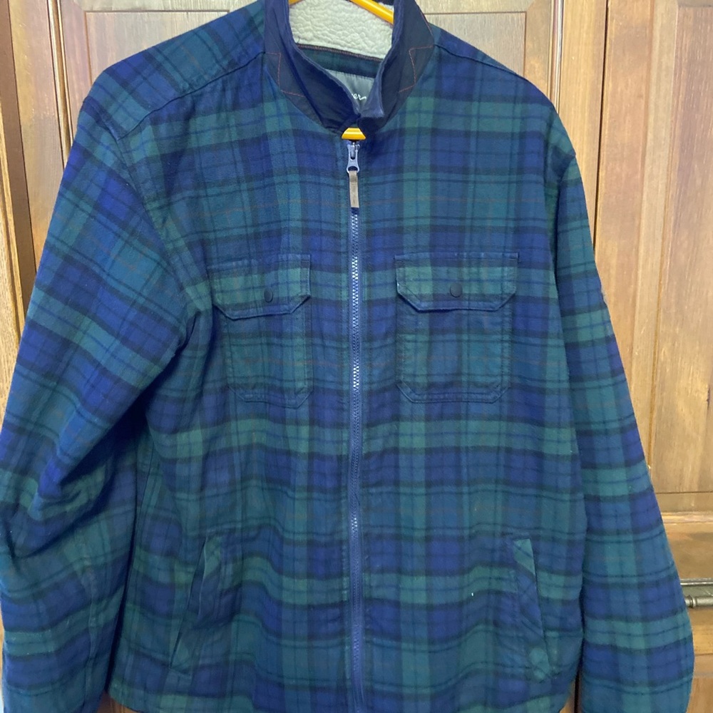 Men’s large classic fit Eddie Bauer fuzzy jacket - Picture 5 of 8